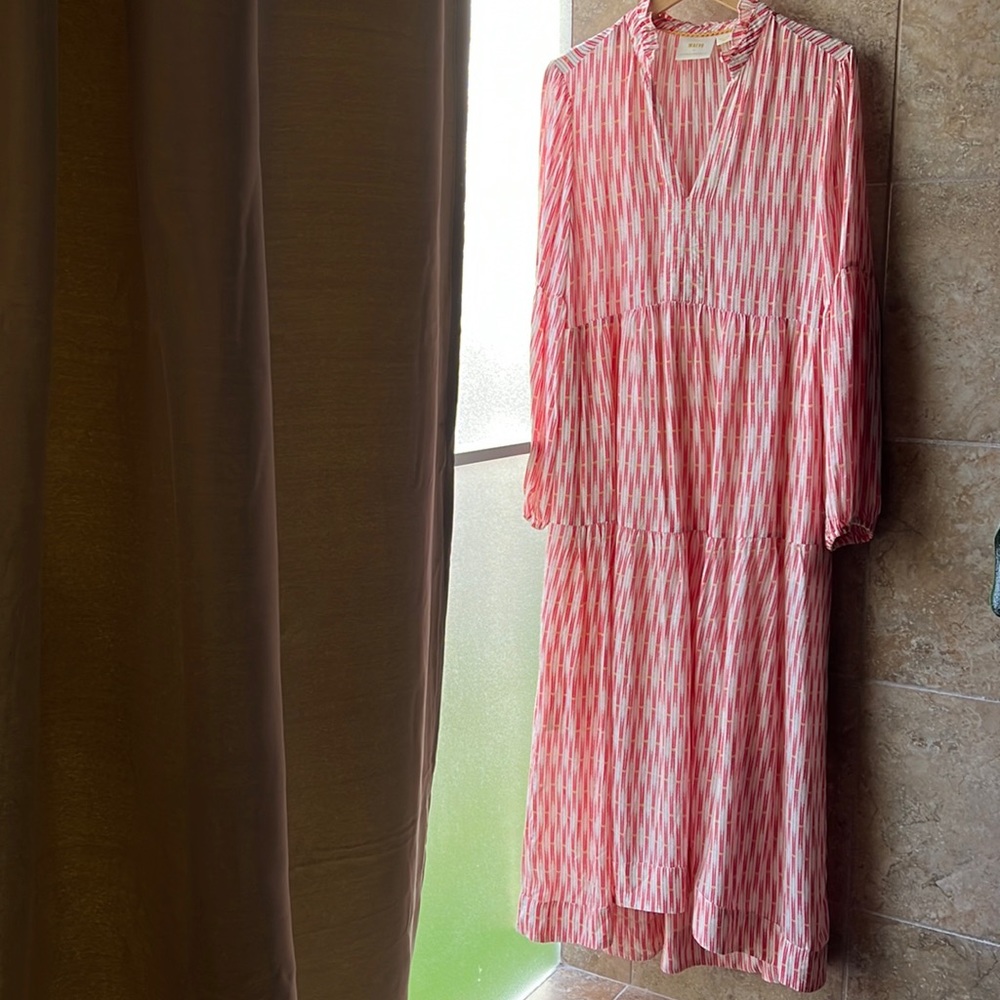 Anthropologie Maeve Tamarind Tiered Maxi Dress — Pockets!